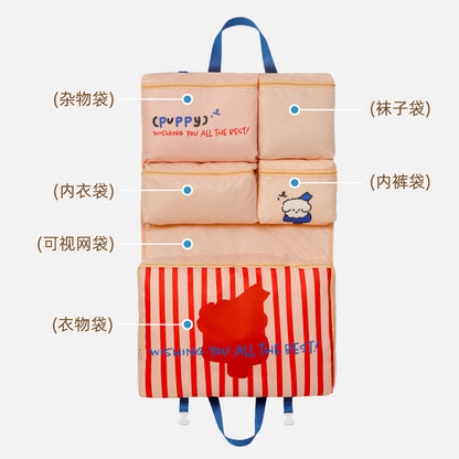 Travel Storage Bag Portable Luggage Six-in-One Fit Bag Foldable Hanging Clothes Underwear Panties Storage Bag - image 3