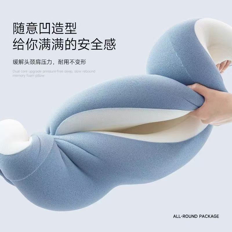 Yunduo Hotel's Same Deep Sleep Memory Pillow Slow Rebound Pro Double Core Single Core Zero Pressure Neck Pillow Manufacturer Wholesale - image 3