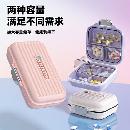 Medicine Box Portable Medicine Sub-packing and Filling Box Carry-on Three Meals a Day Sealed Moisture-proof Mini Medicine Box - image 1
