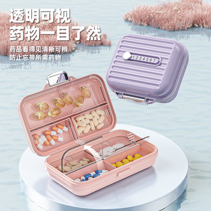 Medicine Box Portable Medicine Sub-packing and Filling Box Carry-on Three Meals a Day Sealed Moisture-proof Mini Medicine Box - image 3