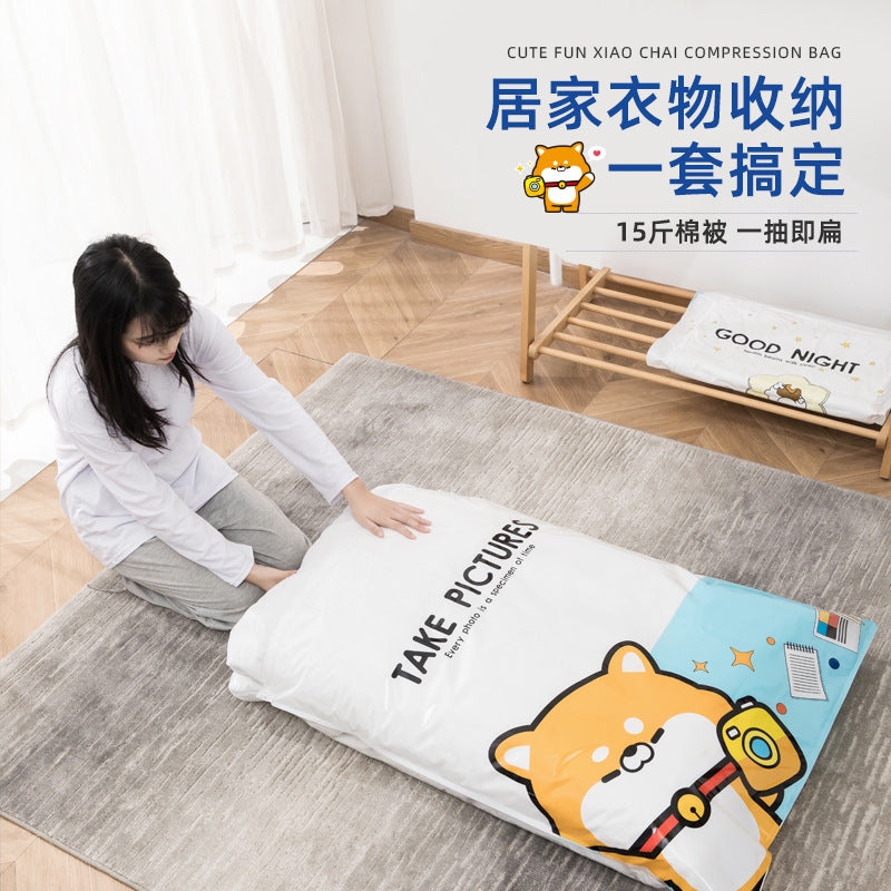 Vacuum Compression Bag Thickened Storage Clothes Quilt Air-pumping Clothes Quilt Down Jacket Special Storage Bag - image 3