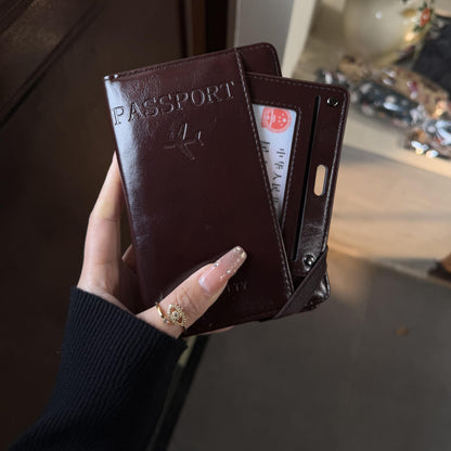 Manufacturer's Ready-Made Passport Holder, Document Protective Cover, Travel Wallet, Card Holder, Multi-Functional Business Card, Large-Capacity Storage Bag - image 1