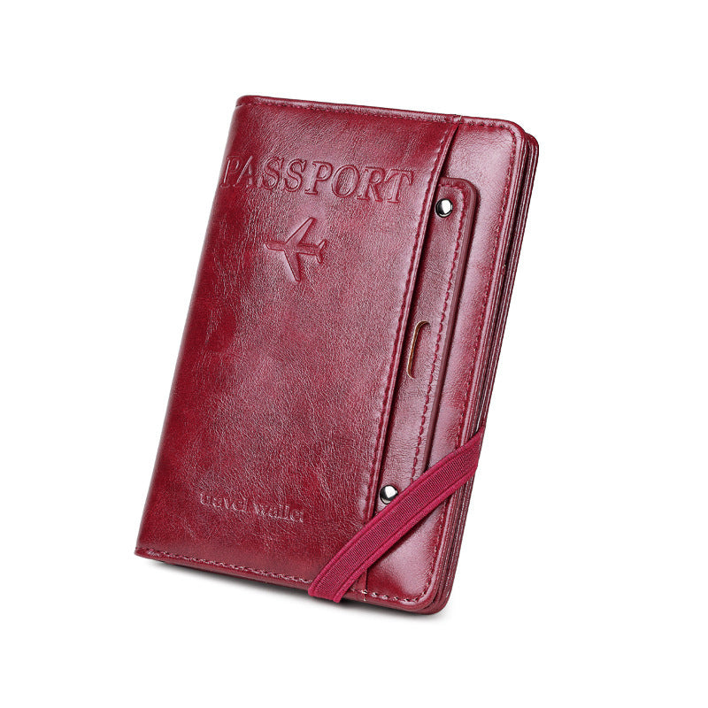 Manufacturer's Ready-Made Passport Holder, Document Protective Cover, Travel Wallet, Card Holder, Multi-Functional Business Card, Large-Capacity Storage Bag - image 5