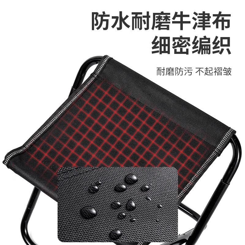 Outdoor Portable Folding Chair for Combat Readiness Folding Stool Fishing Small Stool Travel Camping Mazar Ultra Light Bold Stool - image 3