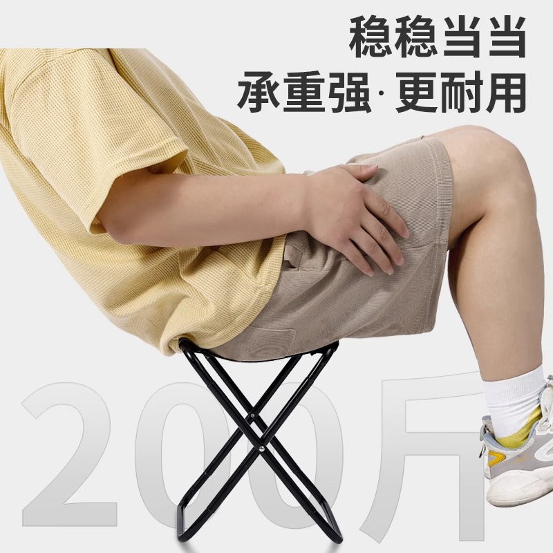 Outdoor Portable Folding Chair for Combat Readiness Folding Stool Fishing Small Stool Travel Camping Mazar Ultra Light Bold Stool - image 4