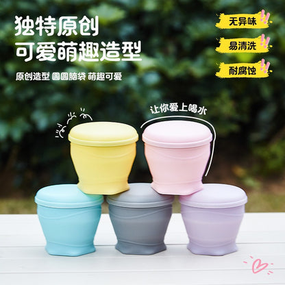 New Silicone Outdoor Foldableing Water Cup Food Grade Compact Portable Toiletries Travel Brushing and Mouthwash - image 1