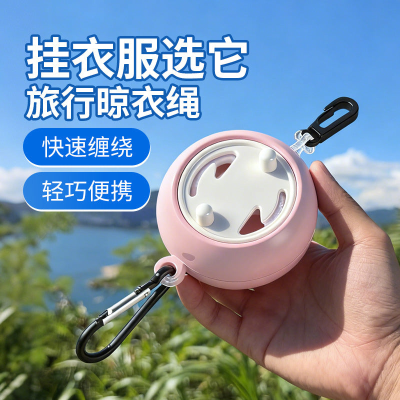 Outdoor Portable Travel Retractable Clothesline for Business Trips, Hotel Indoor Invisible Thickened Rope for Drying Clothes - image 1