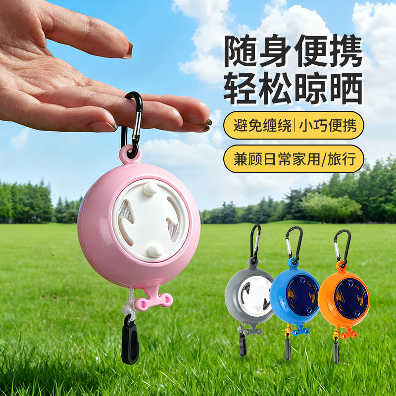 Outdoor Portable Travel Retractable Clothesline for Business Trips, Hotel Indoor Invisible Thickened Rope for Drying Clothes - image 2