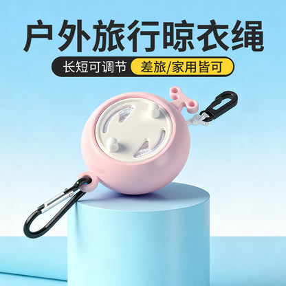 Outdoor Portable Travel Retractable Clothesline for Business Trips, Hotel Indoor Invisible Thickened Rope for Drying Clothes - image 4