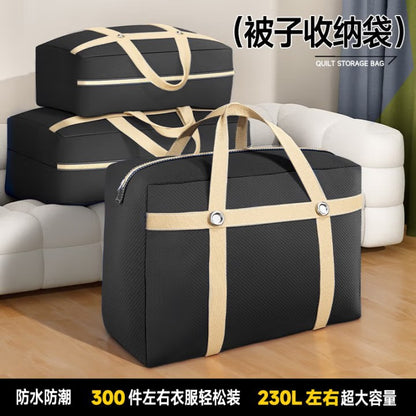 Oxford Cloth Large-Capacity Moving Packing Bag Student Dormitory Clothes Quilt Storage Bag Rivet Reinforced Luggage Bag - image 1