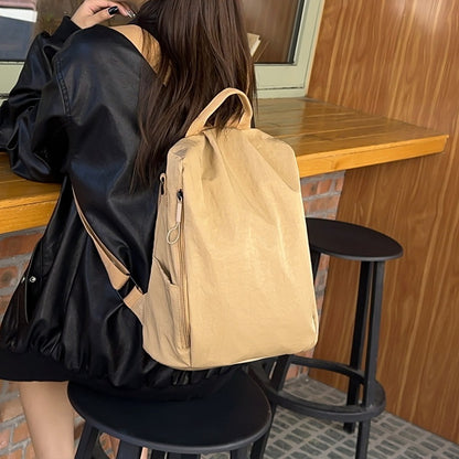 Lightweight Nylon Backpack for Women, Fashionable Niche Travel Backpack, Casual Versatile Simple Artistic Women's Backpack - image 1