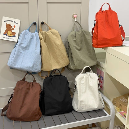 Lightweight Nylon Backpack for Women, Fashionable Niche Travel Backpack, Casual Versatile Simple Artistic Women's Backpack - image 2