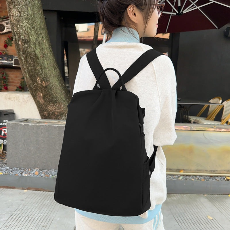 Lightweight Nylon Backpack for Women, Fashionable Niche Travel Backpack, Casual Versatile Simple Artistic Women's Backpack - image 4