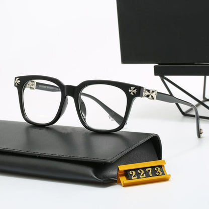 European and American Overseas New Sunglasses for Men and Women Square Frame Flat Mirrors Classic Travel Fashion Optical Glasses 2273 - image 1