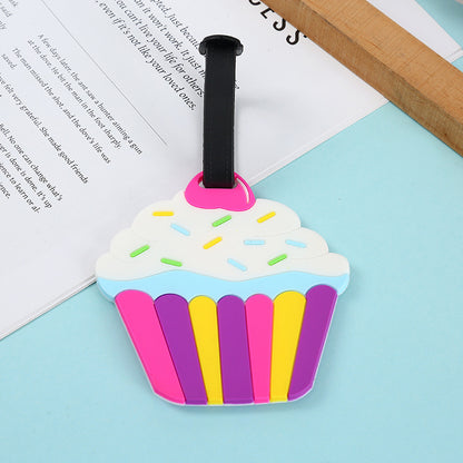 Cartoon Silicone Luggage Tag, Cute and Creative Luggage Tag, Pvc Soft Rubber Tag, Creative Small Pendant Decoration - image 4