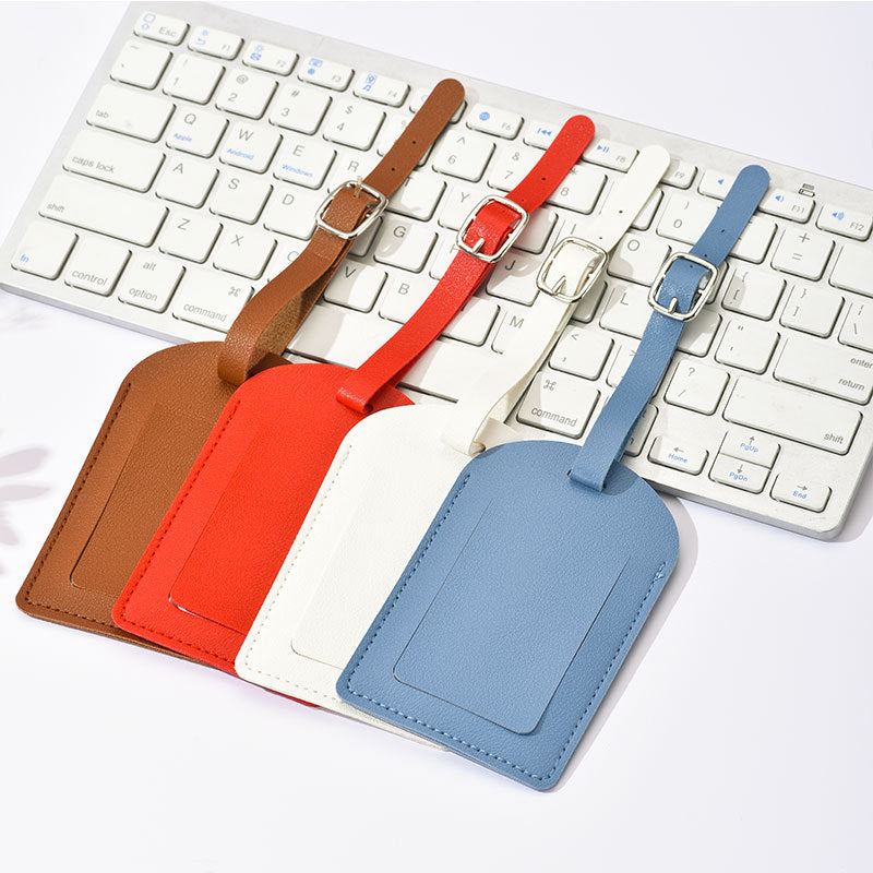 New Hot-Selling Creative Airplane Boarding Pass Fashion Travel Luggage Tag Checked Boarding Leather Pu Suitcase - image 1