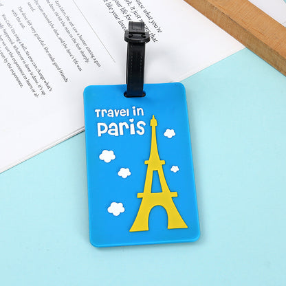 Pvc Soft Luggage Tag Cartoon Cute Luggage Tag Anti-Lost Luggage Pendant Tag Suitcase Tag - image 3