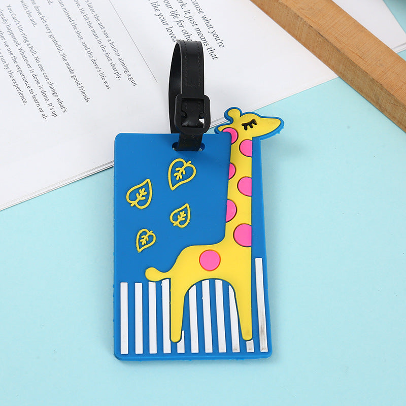 Pvc Soft Luggage Tag Cartoon Cute Luggage Tag Anti-Lost Luggage Pendant Tag Suitcase Tag - image 4
