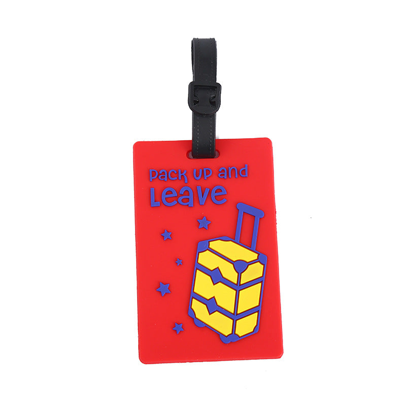Pvc Soft Luggage Tag Cartoon Cute Luggage Tag Anti-Lost Luggage Pendant Tag Suitcase Tag - image 5