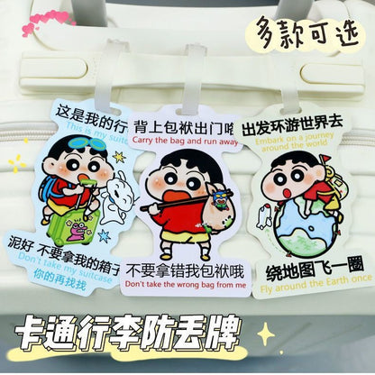 Luggage Tag Boarding Pass Pvc Soft Glue Anti-Lost Cartoon Creative Hanging Tag Tag Shipping Tag Travel Airplane Tag - image 1