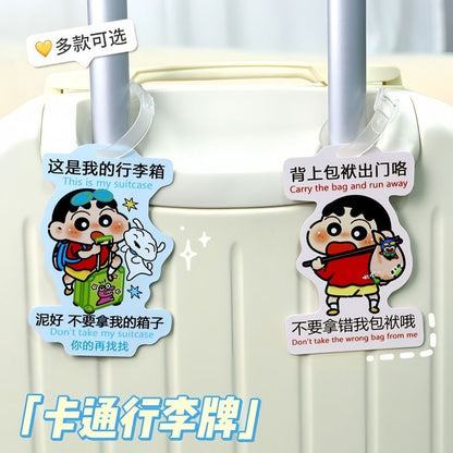 Luggage Tag Boarding Pass Pvc Soft Glue Anti-Lost Cartoon Creative Hanging Tag Tag Shipping Tag Travel Airplane Tag - image 3