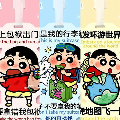 Luggage Tag Boarding Pass Pvc Soft Glue Anti-Lost Cartoon Creative Hanging Tag Tag Shipping Tag Travel Airplane Tag - image 4