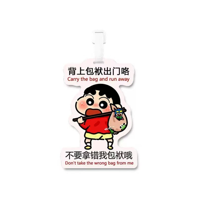 Luggage Tag Boarding Pass Pvc Soft Glue Anti-Lost Cartoon Creative Hanging Tag Tag Shipping Tag Travel Airplane Tag - image 5