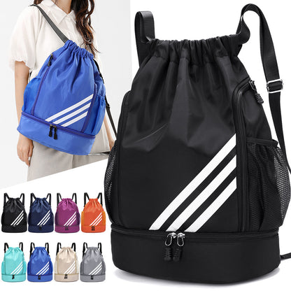Drawstring Drawstring Storage Bag Basketball Training Sports Backpack Men's and Women's Outdoor Travel Large Capacity Lightweight Backpack - image 1