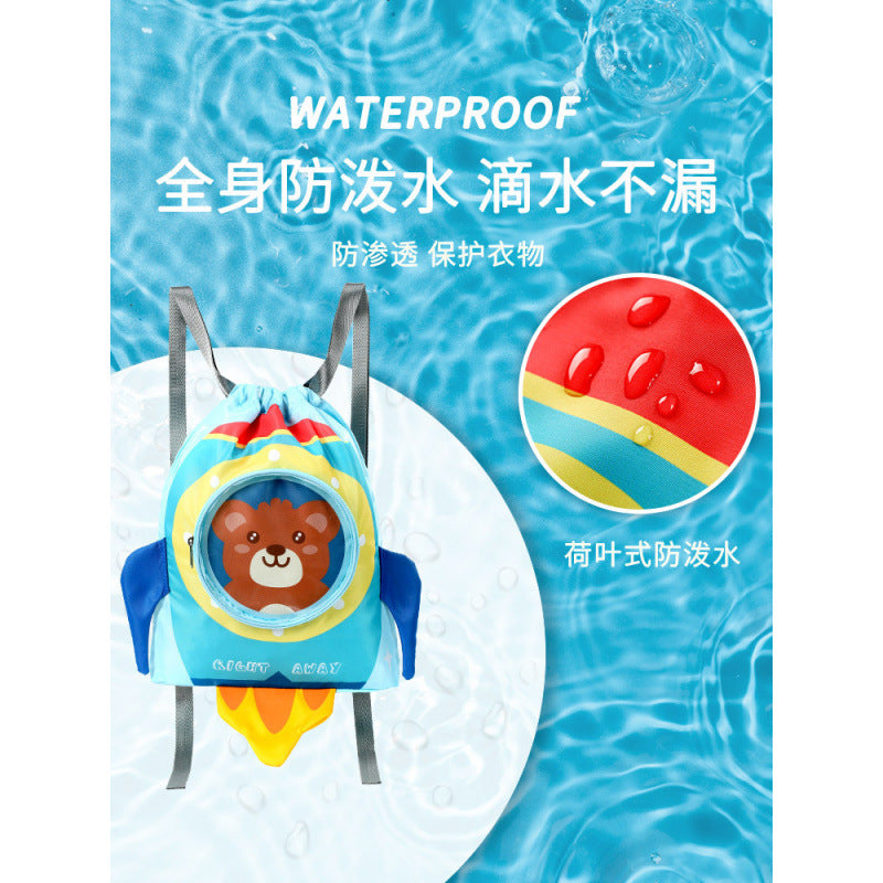 Children's Swimming Storage Toiletry Bag Dry and Wet Separation Sports Bag Swimming Bag Women's Waterproof Backpack Beach Bag Men's - image 4