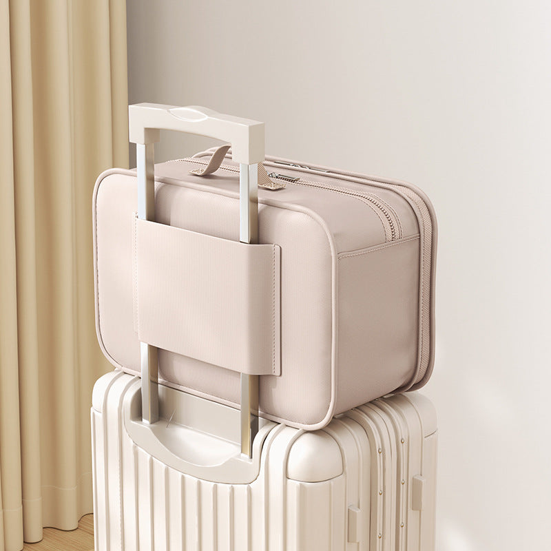 Hanging Layered Storage Bag for Business Trips, Foldableable Clothing Cosmetics Bag, Travel Hotel Wardrobe Storage Intimates Hanging Bag - image 3