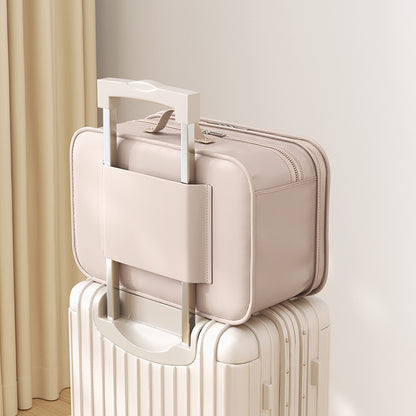 Hanging Layered Storage Bag for Business Trips, Foldableable Clothing Cosmetics Bag, Travel Hotel Wardrobe Storage Intimates Hanging Bag - image 3