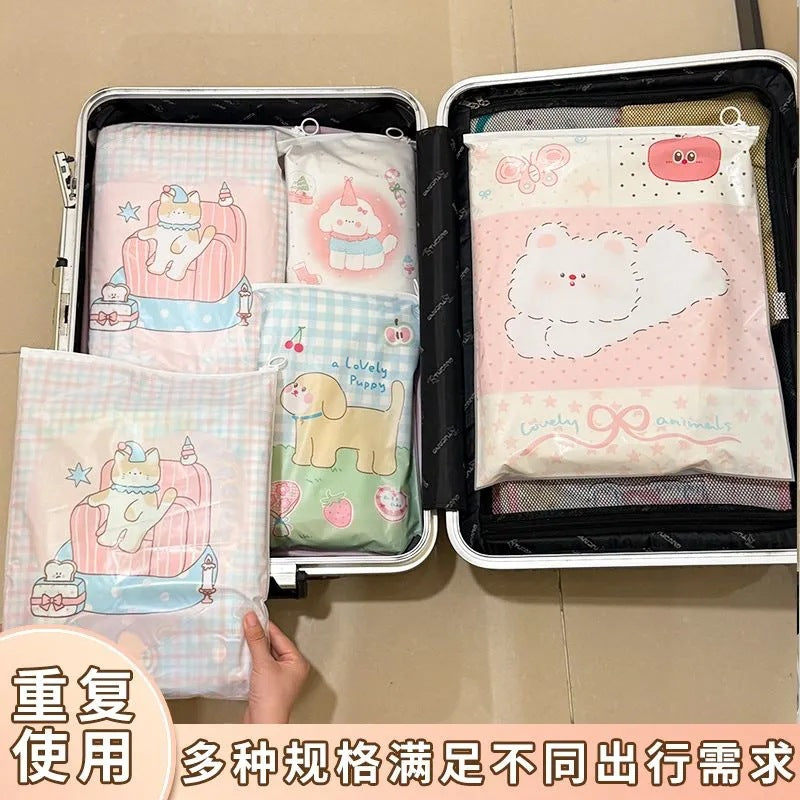 Travel Storage Bag, Clothes Pull-Tab Sealed Bag, Intimates, Shoes, Dust Bag, Portable Suitcase Organizing Bag - image 2