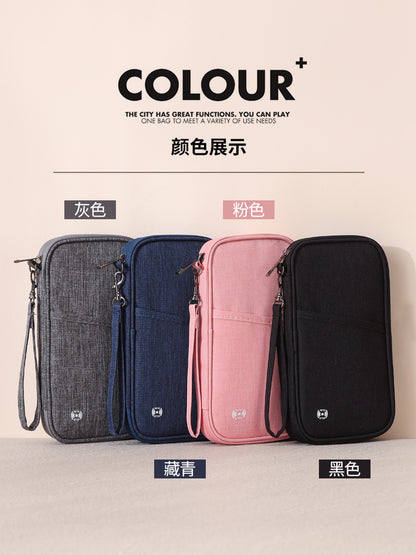 Rfid Anti-Theft Passport Bag with Multiple Card Slots, Multi-Functional Document Storage Bag, Business Trip Travel Portable Passport Bag - image 2