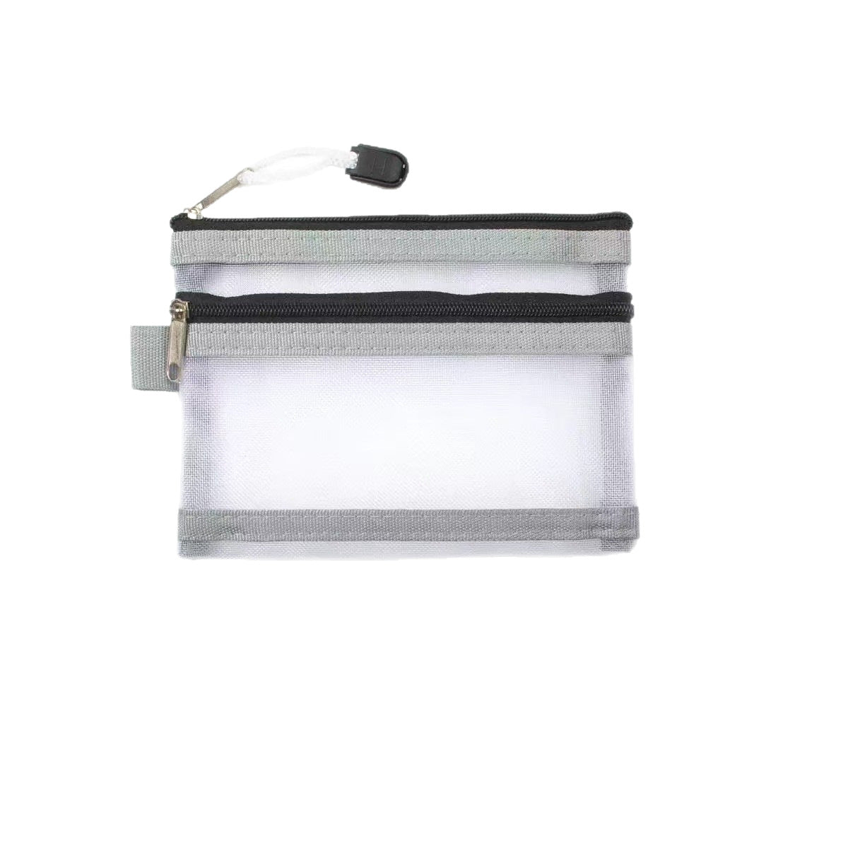 Double-Layer Mesh Storage Bag, Portable Driver's License Storage Bag, Passport Household Registration Book Zipper Bag, Bank Card Transparent Card Bag - image 5