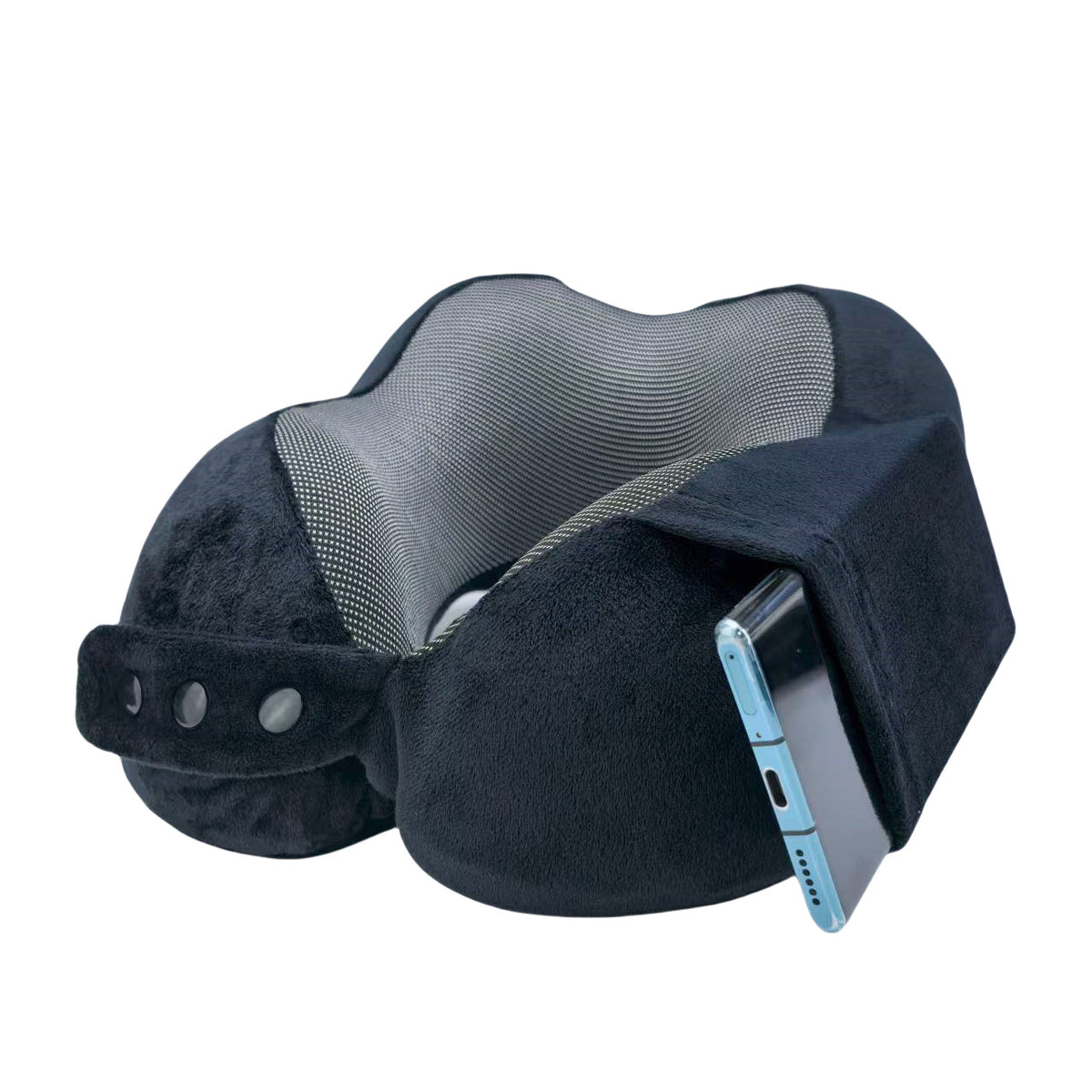 Portable Storage Neck Pillow, Adjustable Size Memory Foam Travel Pillow, U-Shaped Pillow for Children and Adults, Travel U-Shaped Pillow - image 2