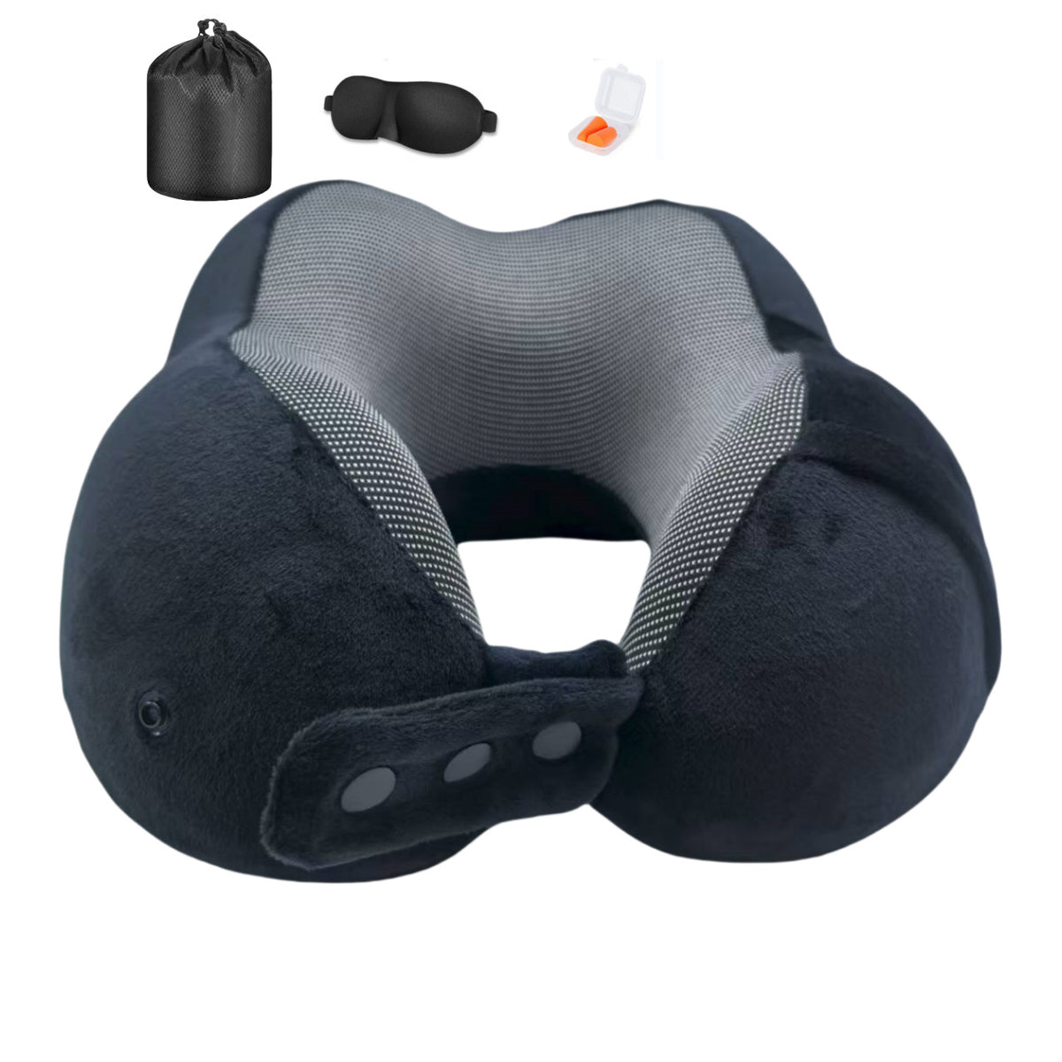 Portable Storage Neck Pillow, Adjustable Size Memory Foam Travel Pillow, U-Shaped Pillow for Children and Adults, Travel U-Shaped Pillow - image 5