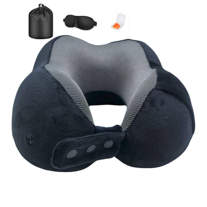 Portable Storage Neck Pillow, Adjustable Size Memory Foam Travel Pillow, U-Shaped Pillow for Children and Adults, Travel U-Shaped Pillow - image 5