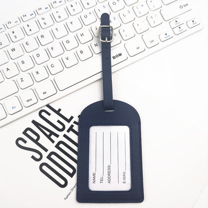 Cross-Border Customizable Logo Leather Airplane Boarding Pass Creative Suitcase Tag Checked Boarding Leather Pu Luggage Tag - image 3