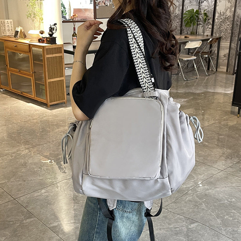 Cross-Border Hot-Selling 290 Nylon Fabric Women's Bag 2026 Korean Version New Large-Capacity Shoulder Bag Travel Tote Mommy Bag - image 2