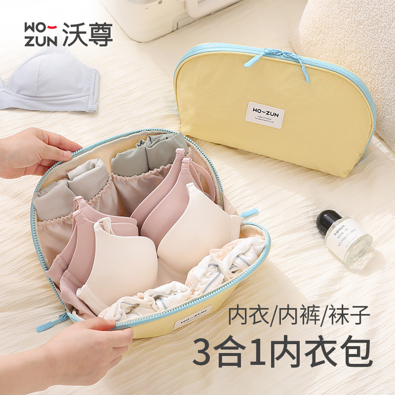 Underwear Storage Bag, Travel Portable Underwear and Socks Storage Bag, Three-In-One Travel Pack, Special Tool for Intimate Clothing - image 1