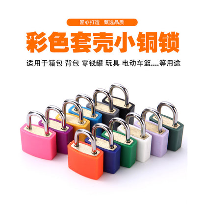 Colorful Small Padlock for Luggage, Bags, and Cabinets; Student Dormitory Lock; Portable Travel Lock; Cross-Border Dropshipping Copper Core Padlock - image 3