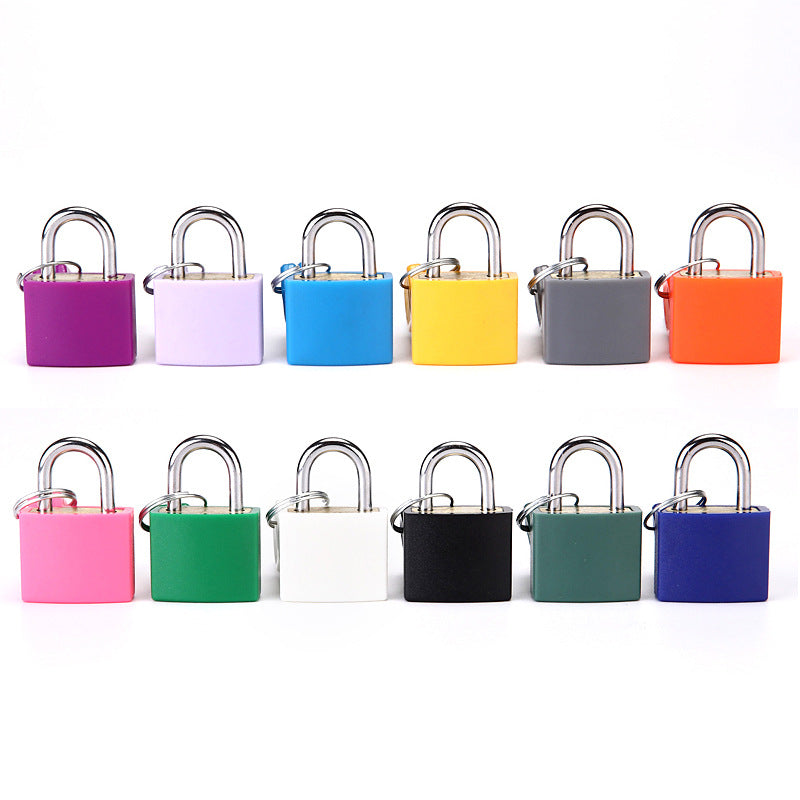 Colorful Small Padlock for Luggage, Bags, and Cabinets; Student Dormitory Lock; Portable Travel Lock; Cross-Border Dropshipping Copper Core Padlock - image 4