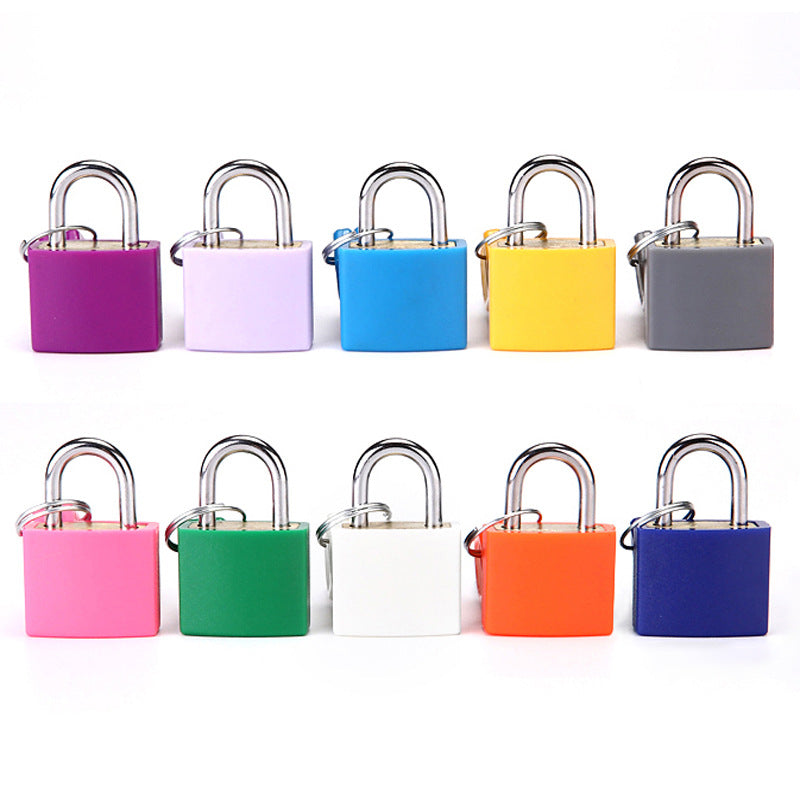 Colorful Small Padlock for Luggage, Bags, and Cabinets; Student Dormitory Lock; Portable Travel Lock; Cross-Border Dropshipping Copper Core Padlock - image 5