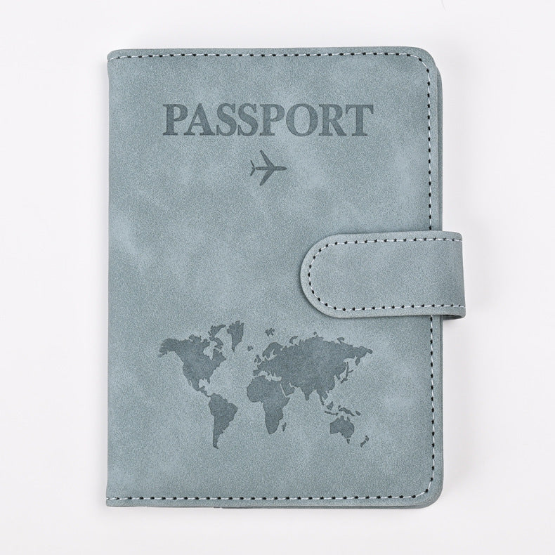 2026 New Anti-Magnetic Rfid Color-Changing Pu Map Multi-Functional Passport Holder, Ticket Holder, Card Holder, Factory Direct Sales - image 2
