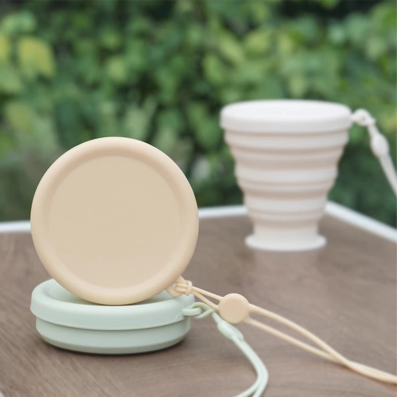 Foldable Water Cup Portable Travel Compressed Silicone Water Cup Outdoor Camping Foldable Retractable Toothbrushing Wash Cup - image 3