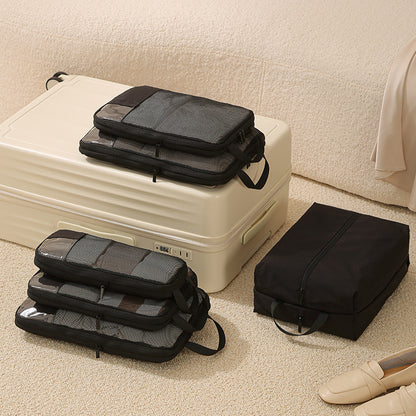 Upgraded Compressible Oxford Cloth Six-Piece Storage Bag Travel Moving Convenient Storage Bag Suitcase Travel Bag - image 2