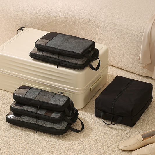 Upgraded Compressible Oxford Cloth Six-Piece Storage Bag Travel Moving Convenient Storage Bag Suitcase Travel Bag - image 2