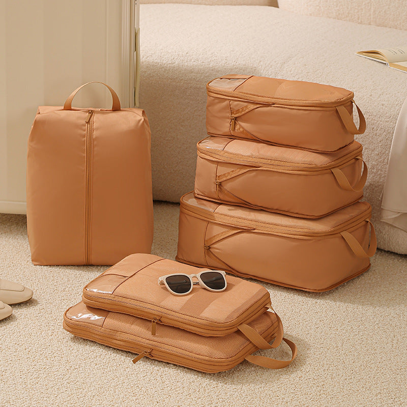 Upgraded Compressible Oxford Cloth Six-Piece Storage Bag Travel Moving Convenient Storage Bag Suitcase Travel Bag - image 3