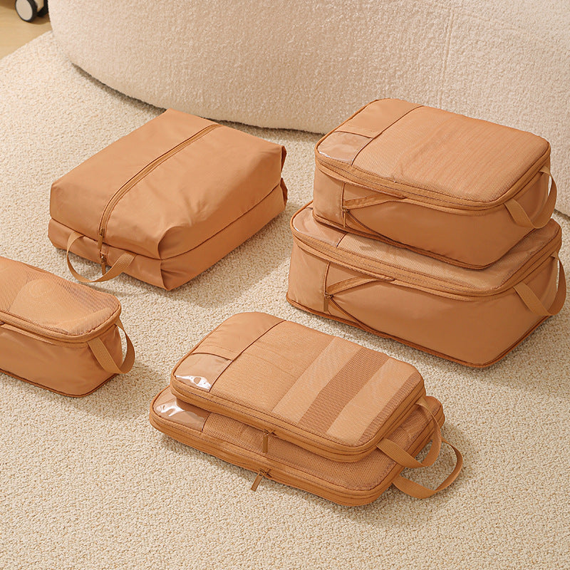 Upgraded Compressible Oxford Cloth Six-Piece Storage Bag Travel Moving Convenient Storage Bag Suitcase Travel Bag - image 4