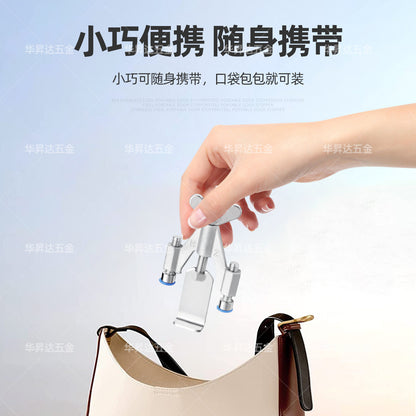 Door Stopper Without Drilling, Convenient Hotel Anti-Theft Device, Door Stopper, Door Blocker, Travel Room Door Lock - image 2